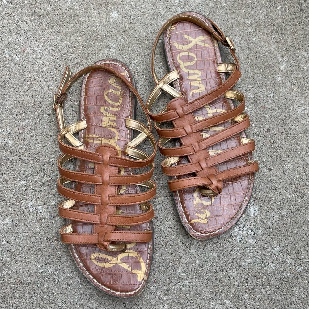 Sam Edelman Garland Gladiator Sandals in Brown size 9.5
